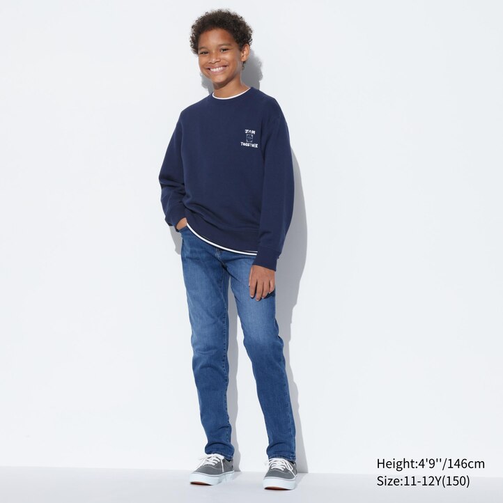 UNIQLO Ultra Stretch Soft Jeans Mavi | 938-ZVXTAB