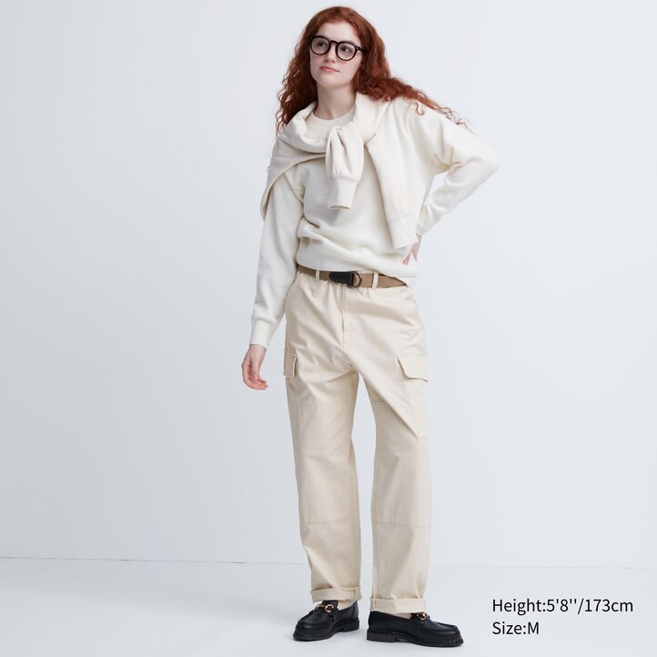 UNIQLO Utility Cargo Trousers Zeytin Yeşili | 047-QGZUBL