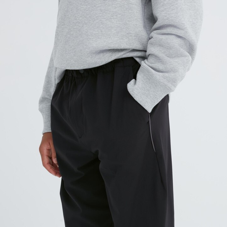 UNIQLO Warm Stretch Lined Joggers Siyah | 194-HZEMSD