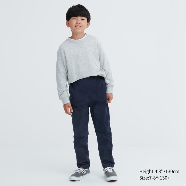 UNIQLO Warm Stretch Lined Trousers Water Repellent Lacivert | 130-ZWPRDM