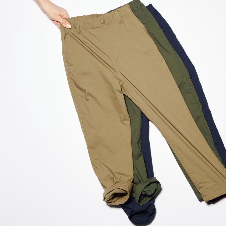 UNIQLO Warm Stretch Lined Trousers Water Repellent Lacivert | 130-ZWPRDM