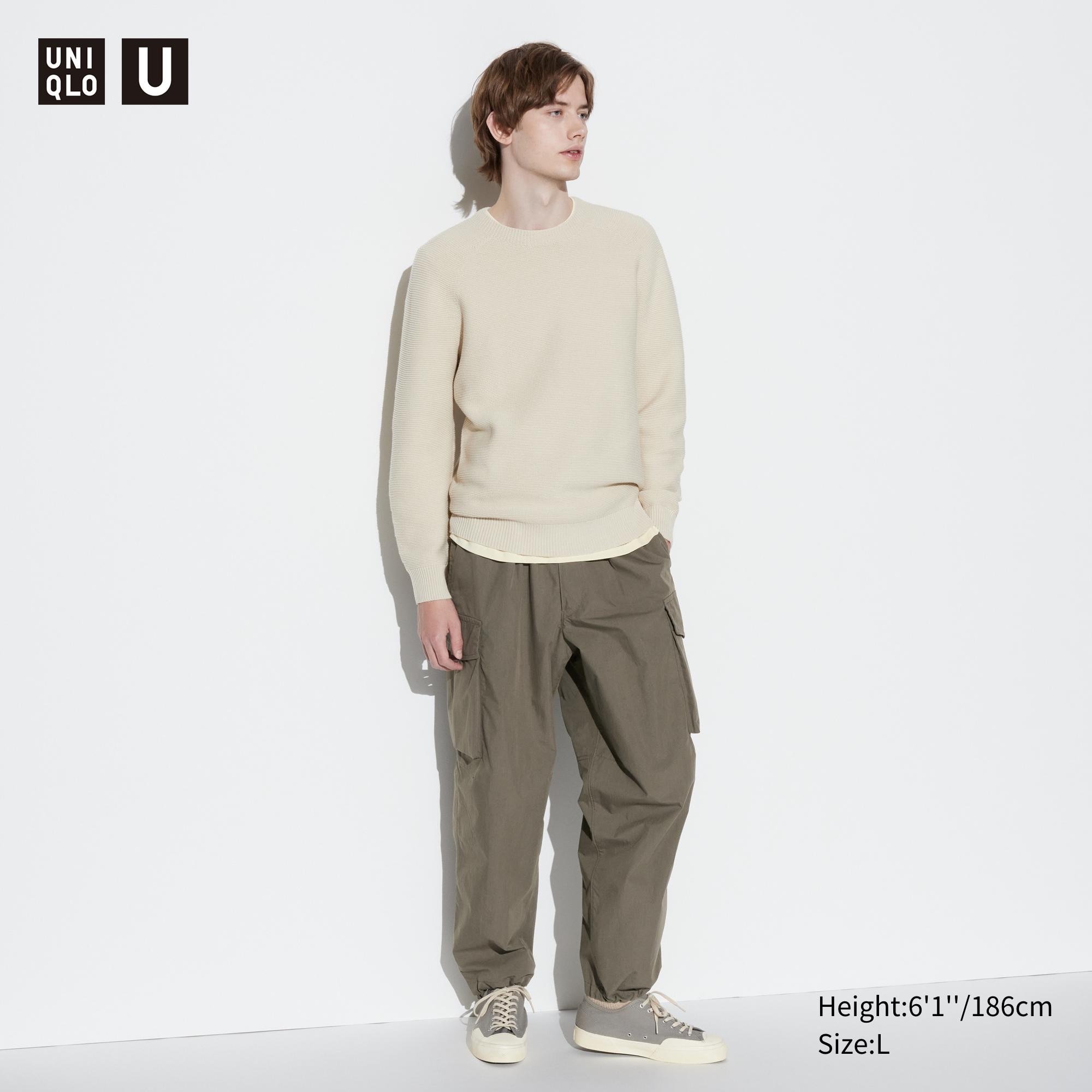 UNIQLO Wide Fit Parachute Cargo Trousers Zeytin Yeşili | 867-KEYANC